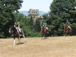 Castle riding Tuscany