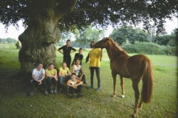 Teenagers language and riding holiday