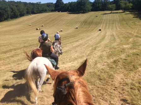 Riding in the Dordogne